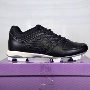 RIP-IT Diamond Softball Cleat Women Size 9.5 Black Molded Athletic Shoes